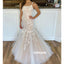 Elegant White Applique Mermaid Long Wedding Dresses, BGH091