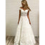 Cap Sleeve Lace A Line Formal Cheap Long Bridal Wedding Dresses, BGP253