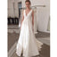 Elegant Simple Cheap Formal A Line V Back Long Bridal Wedding Dresses, BGP256 - Bubble Gown