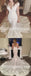 Cap Sleeves Lace Mermaid Elegant Bridal Long Wedding Dresses, BGW010 - Bubble Gown